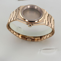 Vente chaude - Boîtier de montre de plongée en acier inoxydable 40,2 mm 10 ATM avec verre saphir pour mouvement automatique NH34 NH35/36/38 avec cadran de 28,5 mm