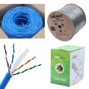 Factory price network lan cable cat6 ca6A utp ftp stp sftp 23awg 4pair indoor outdoor waterproof 100m 305m 1000ft ethernet