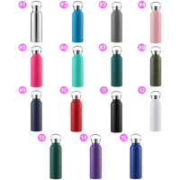 Botella de Agua Portátil de Acero Inoxidable de 600 ml (20 oz) con Tapa Versátil, Múltiples Colores para Regalo Promocional en Tiendas Minoristas