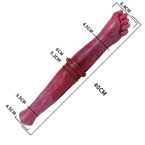 Long Large Knot Fist Anal Plug Realistic Animal Sex Toys for Lesbian Silicone <b>Dildo</b> Double Sex Toys for Women - Product Image 6