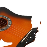 Wholesale Musical Instrument Y-38C Guitar 38 Inch Basswood Plastic Acoustic Guitar