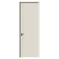 Porte intérieure moderne en bois, résistante à l'humidité, insonorisée, finition polymère CPL, pour chambre et hôtel