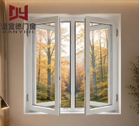 Puertas y Ventanas Modernas de UPVC a Precio de Fábrica en China, Ventana Horizontal Abatible de Doble Vidrio