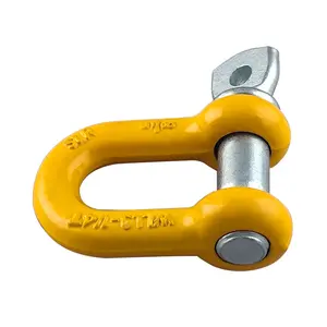 G210 Carbon Steel Safety Lifting Dee Screw Pin Galvanized Shackle Price