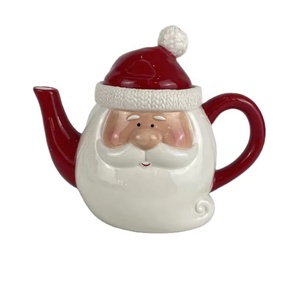 Pot de stockage d'aliments en céramique Logo personnalisé exclusif Bonhomme de neige de Noël peint à la main pour les opportunités de vente en gros - Product Image 4