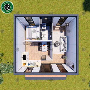 บ้านคอนเทนเนอร์ขนาด 40 ฟุต แบบขยายได้ พร้อมฉนวนกันความร้อน บ้านเคลื่อนที่สำเร็จรูป สำหรับโครงการก่อสร้างและโครงสร้างพื้นฐาน - Product Image 4