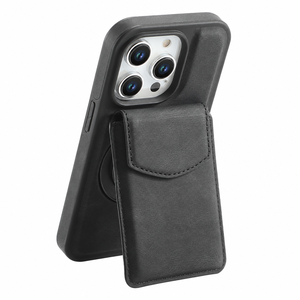 Étui en cuir PU de luxe au toucher soyeux pour iPhone 18 <span class=keywords><strong>Pro</strong></span> Max 17 16 15 14, coque avec béquille rotative à 360° et couvercle magnétique robuste - Product Image 1