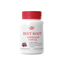 Capsules de poudre de racine de betterave pure 600mg en marque blanche OEM, en promotion, pour l'énergie, les performances sportives et le soutien de la santé