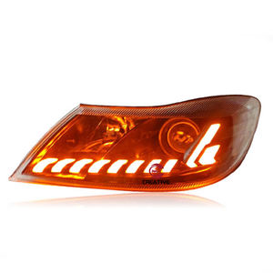 Fari a LED per <span class=keywords><strong>Skoda</strong></span> <span class=keywords><strong>Octavia</strong></span> 2010-2014, Gruppo Ottico Modificato con Doppia Lente Xenon e Luci a LED a Forma di Lacrima - Product Image 2