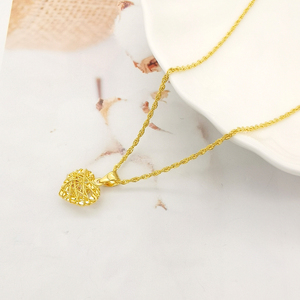 Collana con Ciondolo a Forma di Cuore in <span class=keywords><strong>Oro</strong></span> <span class=keywords><strong>Giallo</strong></span> 18K, Catene per Gioielli alla Moda, Collane Personalizzate Unisex all'Ingrosso - Product Image 3