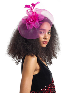 Fascinateurs parfaits de haute qualité les <span class=keywords><strong>plus</strong></span> populaires accessoires de cheveux chapeaux d'église de beauté Fascinator chapeaux pour dames - Product Image 3