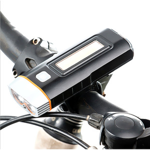 ไฟจักรยานแบบชาร์จ USB ได้ COB LED ความสว่างสูง กันน้ำ IPX4 4 โหมด ไฟหน้าจักรยานเสือภูเขา - Product Image 1