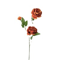 Arrangements floraux de rose et d'hortensia en soie marron d'automne pour décorations de scène de mariage et décor de salon