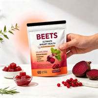 Gummies de Betterave - Prix Usine, Vente en Gros, Approvisionnement en Vrac, 60 Comprimés, Complément Alimentaire, Approvisionnement Direct