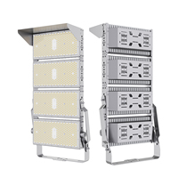 Projecteur LED à mât haut en aluminium IP65 pour aéroport, péage autoroutier, gymnase, terrain de sport, stade, 250W, 500W, 750W, 1000W, en stock