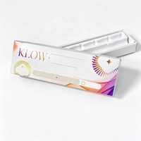 Boîte en papier pliable personnalisée avec logo en feuille d'or gaufrée, avec inserts, emballage d'expédition simple et portable pour stylo