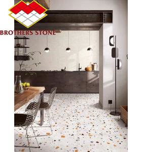 Design graphique carré moderne pour les <span class=keywords><strong>carreaux</strong></span> <span class=keywords><strong>de</strong></span> sol en terrazzo <span class=keywords><strong>de</strong></span> <span class=keywords><strong>ciment</strong></span>, coût au Kenya avec terrazzo noir et blanc - Product Image 3