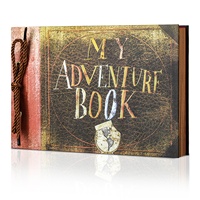 Mon album photo de scrapbooking d'aventures, 11,6 x 7,5 pouces, 80 pages