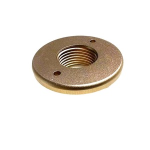 Rondelle plate en laiton de 46 mm de diamètre, usinée CNC, pièce de connecteur de précision, référence 0001, finition de surface lisse - Product Image 1