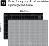 Tapis de découpe artisanal durable A2 antidérapant Keep Smiling, multi-couches, auto-cicatrisant, pour fournitures artistiques DIY