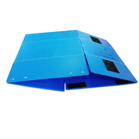 Boîte de rangement pliable en plastique PP creux, écologique, de haute qualité, personnalisable, pour supermarché et épicerie, résistante à l'eau, vente en gros