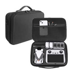 Portable pour <span class=keywords><strong>DJI</strong></span> <span class=keywords><strong>Mini</strong></span> <span class=keywords><strong>3</strong></span>/<span class=keywords><strong>Mini</strong></span> <span class=keywords><strong>3</strong></span> Pro Drone mallette de rangement Style classique fermeture à glissière dur Eva sac antichoc voyage sac à main - Product Image 5