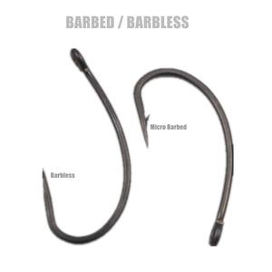 Hameçon de pêche à la carpe pour machines à cheveux, revêtement en PTFE, fabriqué au japon, crochets à œil, <span class=keywords><strong>micro</strong></span> barbelé ou sans barbes, acier à haute teneur en carbone - Product Image 4