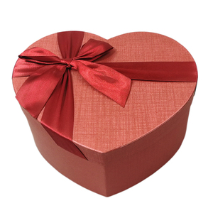 Cajas de Regalo de boda de Chocolate, venta al por mayor, Cajas de Regalo vacías de lujo con forma de corazón de amor rojo de Navidad con cinta - Product Image 2
