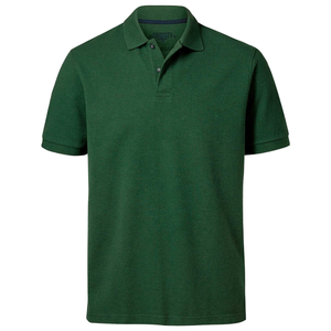 Manga corta de talla grande para hombre con estampado informal de punto transpirable de color verde para camisetas 100% algodón - Product Image 1
