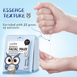 Masque facial en feuille SADOER aux extraits de fruits et d'animaux, blanchissant, anti-rides, hydratant, raffermissant et éclaircissant, 25g - Product Image 6