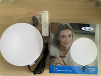 Lumière de remplissage LED ronde FL-26, lumière de photographie bicolore à intensité variable avec télécommande pour la diffusion en direct et la prise de vue de portraits