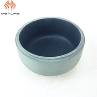 Planteur rond en béton gris, pot de fleurs en ciment, personnalisé pour plantes succulentes d'intérieur, 12 pièces