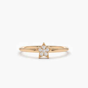 Nuevo Anillo de Oro Blanco Sólido de 14k con Diamante Natural, Estilo Étnico, Corte Brillante, Bajo MOQ, Uso Diario de Lujo, Chapado en Rodio - Product Image 1