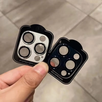 Protection d'écran en verre arrière intégrée avec colle complète pour objectif d'appareil photo de téléphone en gros pour iPhone 17 16 15 14 13 12 Pro Max