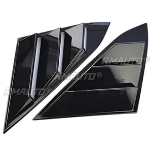 For Honda Civic 10th Gen 2016-2020 Body Kit Car Side Rear <b>Window</b> Louver Shutter <b>Cover</b> Glossy Black Mustang Style Car Accessories - Product Image 5