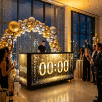 Écran LED P2.604 incurvé/pliable 6 volets 3840Hz pour cabine DJ, affichage portable pliable avec CMS intelligent pour magasins de détail et salons professionnels