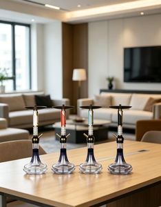 Set de Shisha de Vidrio Moderno con Logotipo Personalizado, Pipa de Aluminio para Fumar con Manguera y Cazoleta, Ideal para Regalo - Product Image 5