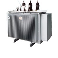 Transformateur immergé dans l'huile triphasé cuivre-aluminium, élévateur de tension, isolation haute tension, sortie MVA, modèle S13-5, 60Hz, garantie 2 ans
