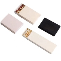 Ensemble de boîtes d'allumettes vides en papier kraft avec vernis, réutilisables et de couleur assortie