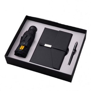 Customizable Luxury A5 Notebook Gift Pack PU Leather Cover Pen Thermos Cup Hardcover with Loose-<b>Leaf</b> Thread Sewing Binding - Product Image 1