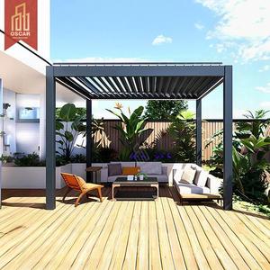 Cơ giới nhôm nhà để xe tán với điều khiển từ xa không thấm nước sân vườn nhà để xe có thể thu vào pergola - Product Image 1