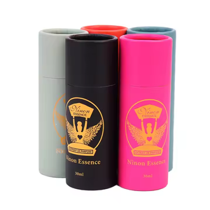 Tarro cosmético ecológico Embalaje Tubo de papel de cartón Kraft 100% Revestimiento de cera Biodegradable Baper Tubos cosméticos Embalaje - Product Image 3