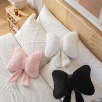 Coussins décoratifs en forme de papillon, coussins mignons pour lit et canapé, décoration d'intérieur mignonne, rose 10 * 8 pouces