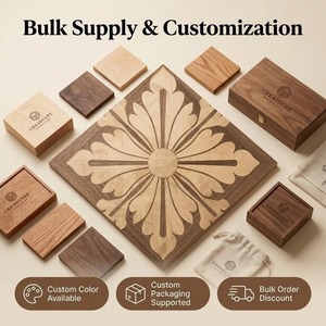 <span class=keywords><strong>Parquet</strong></span> artistique multicouche en mosaïque, motif Versailles, chêne et noyer noir, installation T&G pour villas de luxe, extérieur - Product Image 3