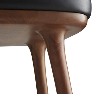 Walsh Counter Brass, Animal Hyde/Hide/Leather, and Wood Durable High Bar <b>Stool</b> for Home Bar & <b>Dining</b> Room - Product Image 2