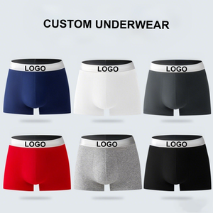 Mutande Boxer da <span class=keywords><strong>Uomo</strong></span> in Modal Traspiranti, Anti-arrotolamento, <span class=keywords><strong>Taglie</strong></span> <span class=keywords><strong>Forti</strong></span> 4XL-6XL con Logo Personalizzabile per Uso Quotidiano - Product Image 4