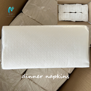 Khăn ăn Nhà sản xuất tùy chỉnh màu trắng nhà hàng ăn tối khăn ăn vuông serviettes với logo in ăn tối Khăn ăn 38*42 1/4 & 1/8 lần - Product Image 2