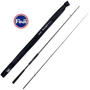 قضبان صيد Baitcasting بأطوال 2.1م و2.7م و2.86م، بحلقات توجيه Fuji يابانية، قسمين، من ألياف الكربون 24T+30T، قضيب غزل لصيد القاروس والسلمون المرقط - Product Image 1