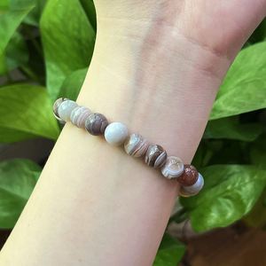 Bracelet en pierre naturelle avec perles de verre colorées, expert en paix intérieure, fabricant vérifié, faible MOQ - Product Image 1