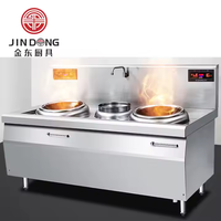 Cuisinière à gaz commerciale Restaurant Simple Double brûleur Cuisinière Raging Fire Hôtel Cuisine Cuisinière à gaz liquéfié